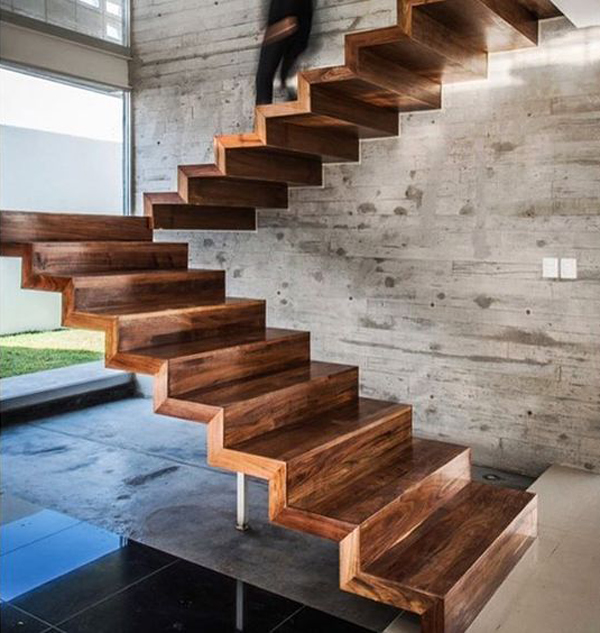 Không chỉ là nhịp nối không gian, cầu thang còn là điểm nhấn độc đáo cho căn nhà của bạn
