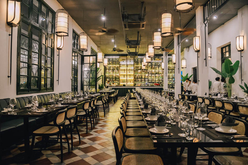 Thiết kế nội thất phòng ăn khách sạn kiểu Pháp