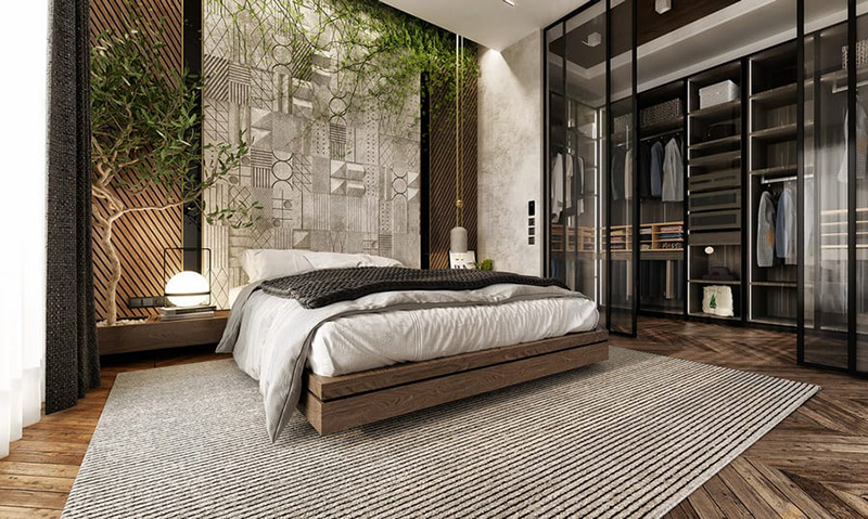 Phòng ngủ thiết kế hiện đại được lấy cảm hứng từ thiên nhiên