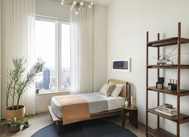Nội thất phòng ngủ được thiết kế đơn giản, đề cao công năng
